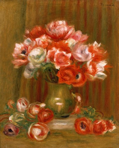 Anémones, 1909 - Pierre Auguste Renoir